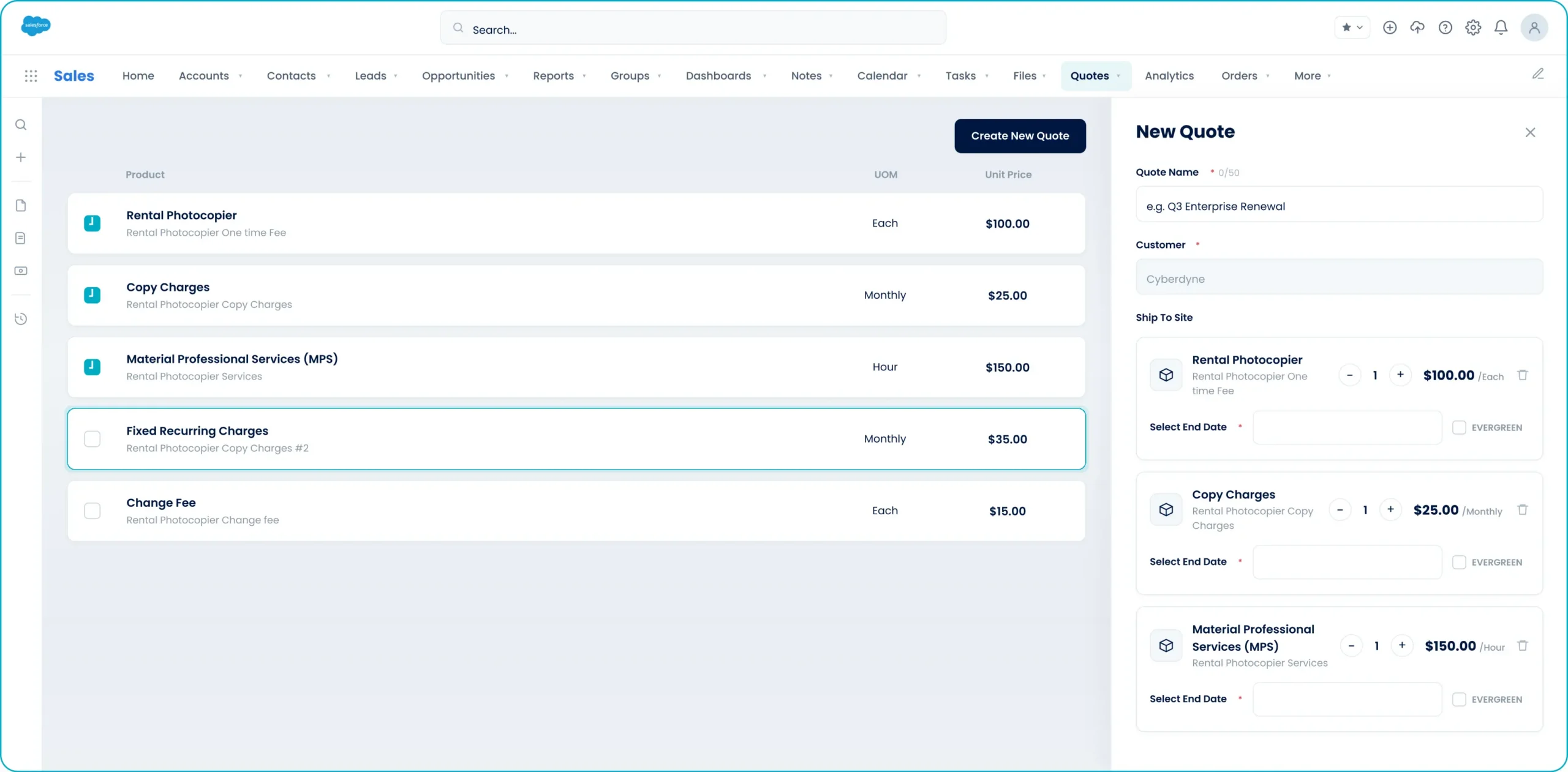 Quote Without Leaving Salesforce